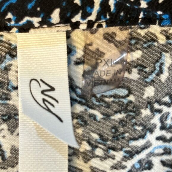 NY Collection Shirt Dress Light Weight Boho Button Down Modest Preppy Size XL - Picture 12 of 14